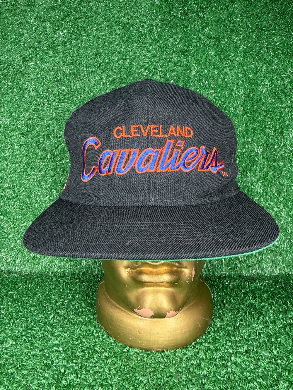 Vintage Cleveland Cavaliers Script Sports Specialties Snapback Wool Black